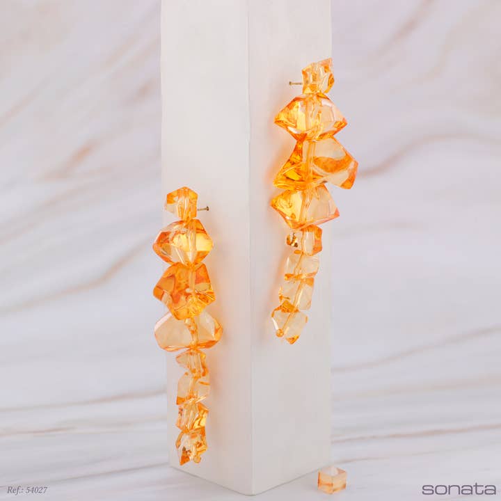 La Cuerda De Sol - Wholesale Dangle Earrings - Resin Irregular Bead Earrings