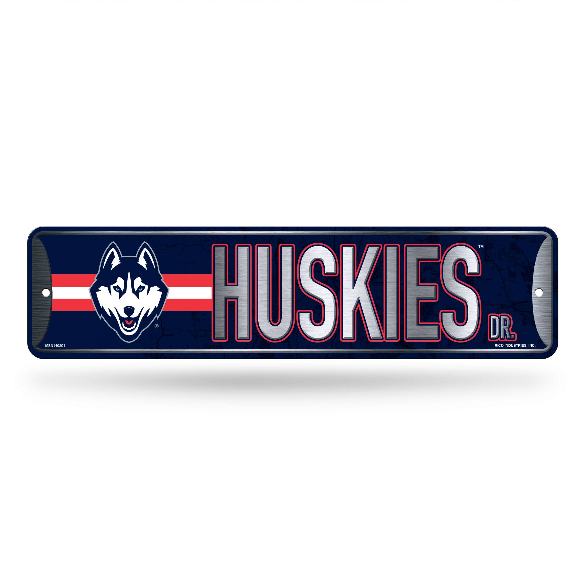 Rico Industries - Wholesale Sign - NCAA  Connecticut Huskies - UCONN  Metal Street Sign0