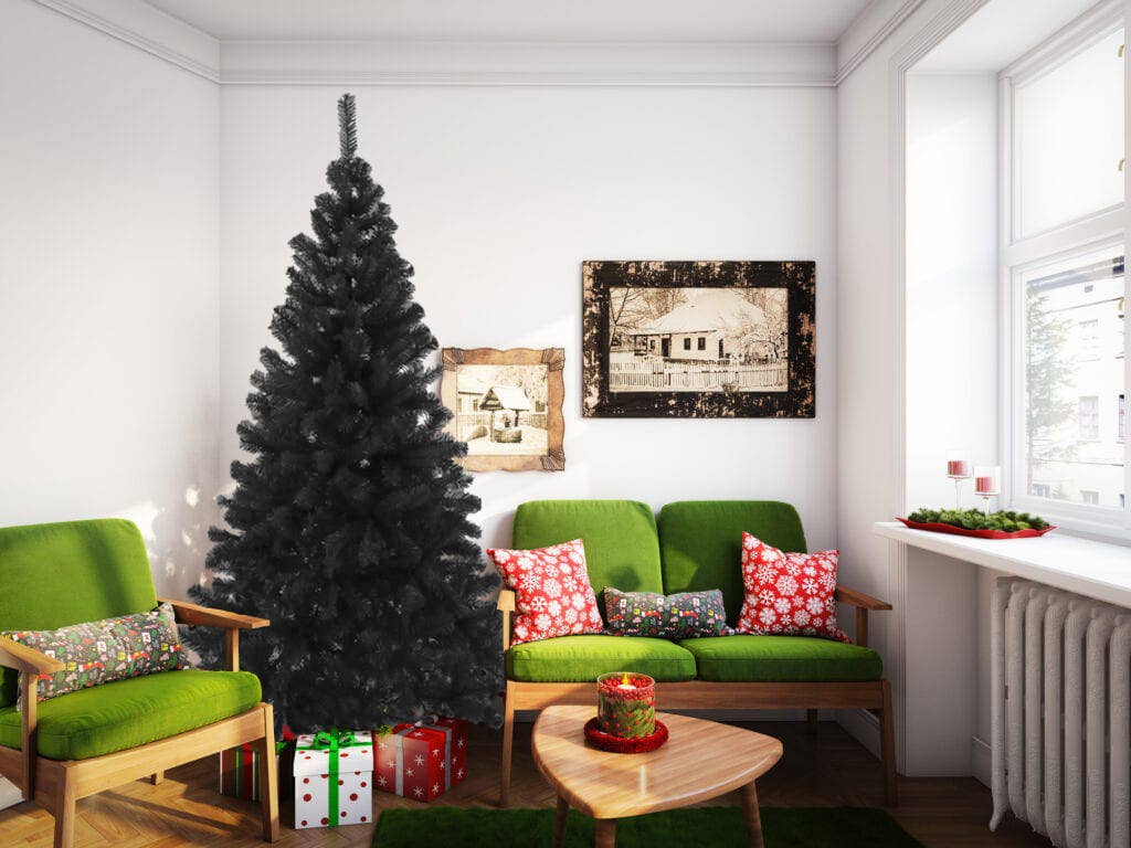 Perfect Holiday - Wholesale Artificial Christmas Tree - Black PVC Christmas Tree - OPEN BOX6