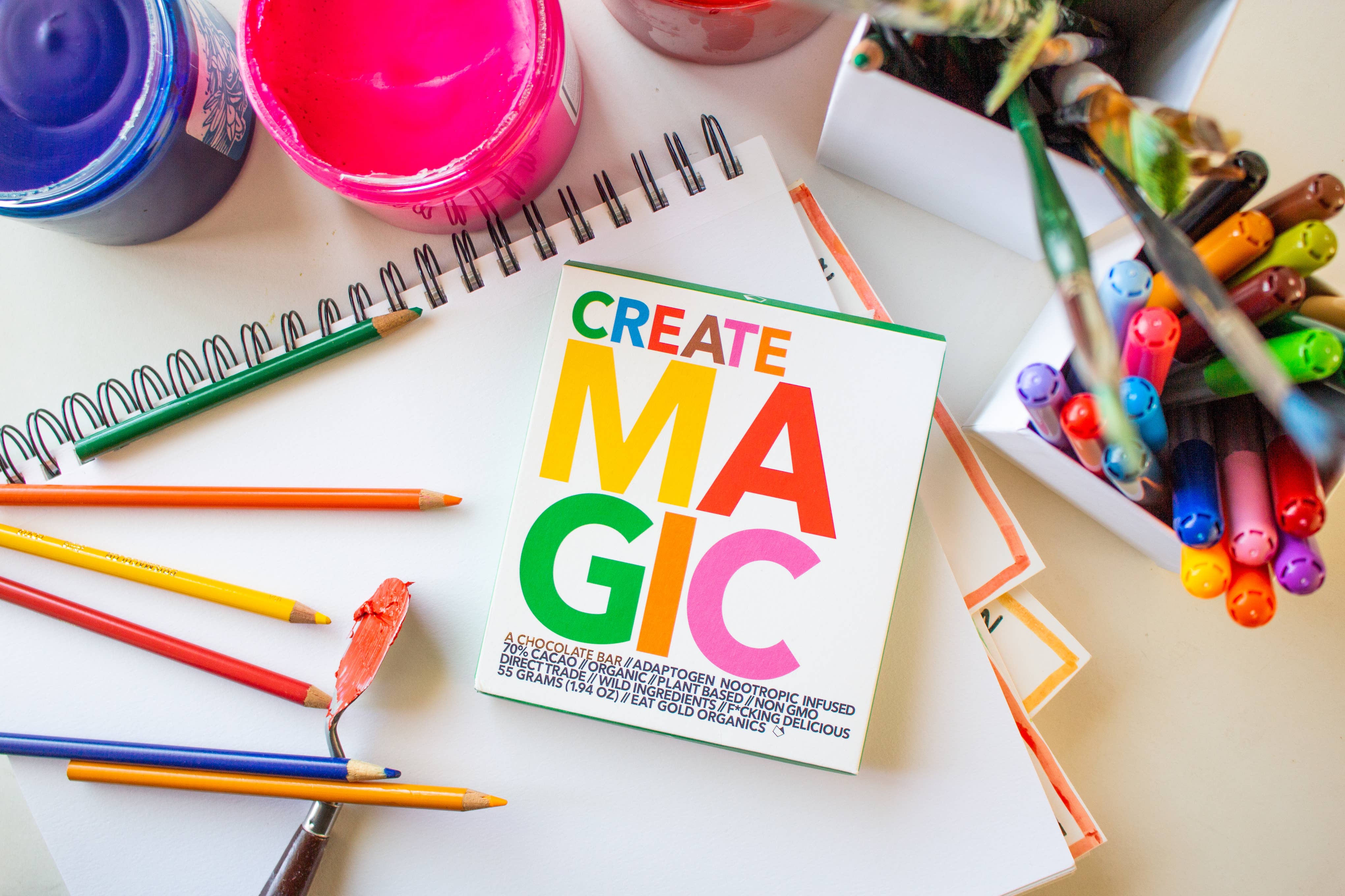 Eat Gold Organics - Wholesale Chocolate Bar - CREATE MAGIC a Potent, Functional & Delicious Chocolate Bar6