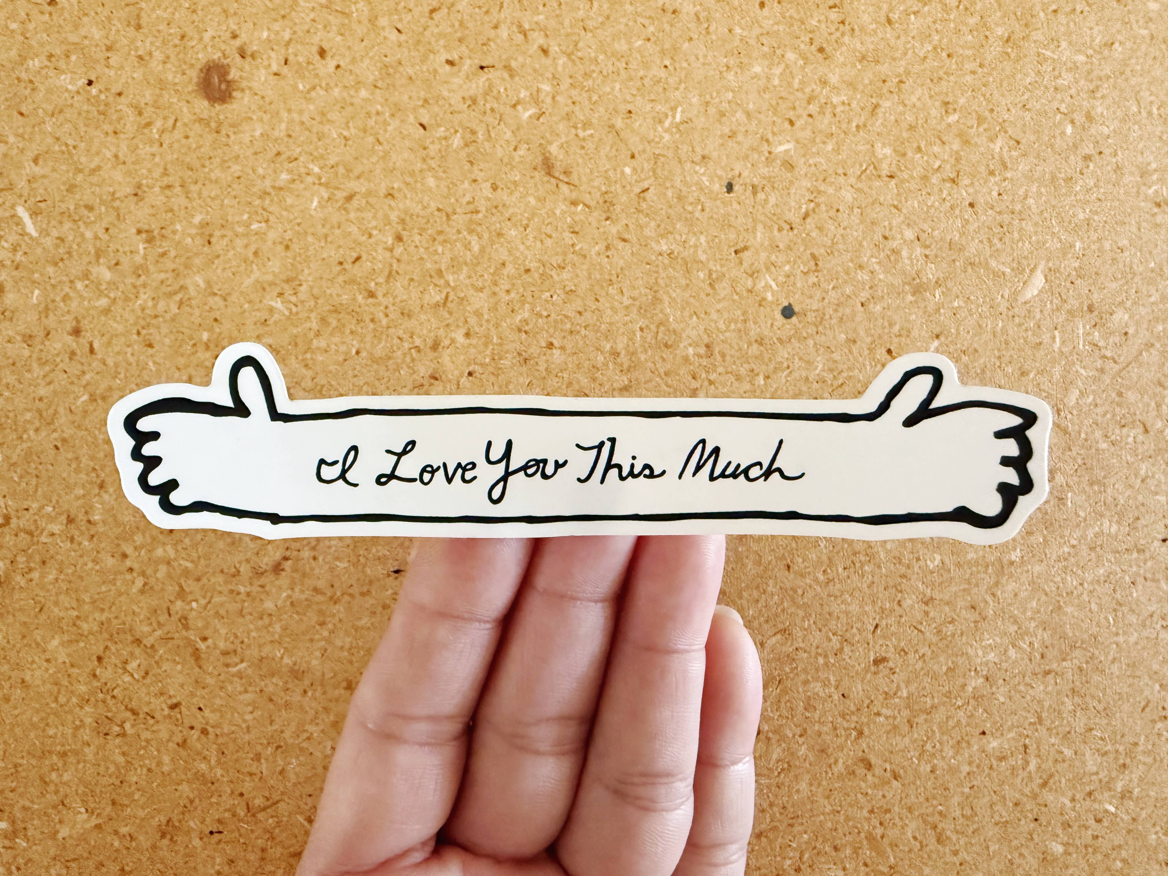 My Name Is Not Darren - Vendita all'ingrosso Adesivo - Ti amo Matte - Adesivo5