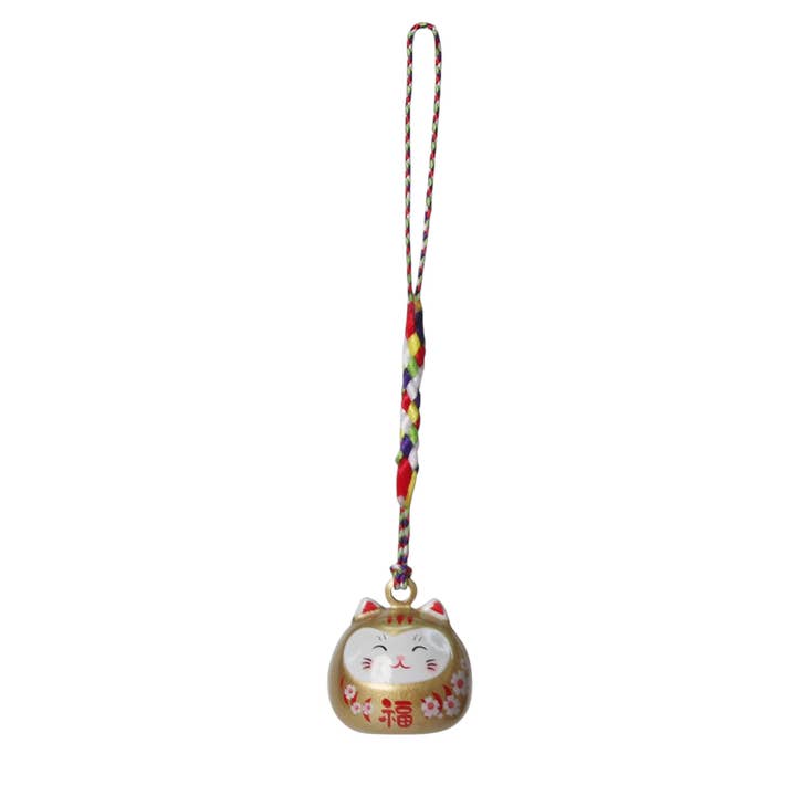 Urban Tokyo - Vente Cloches - Lot de 3 pièces 4"L Daruma Chat Netsuke Cloche Pendentif (1/180)