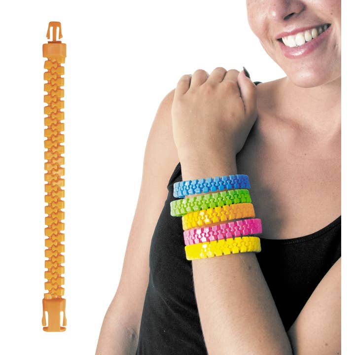 ORANGE ZIP BRACELET for wholesale by Party Pro