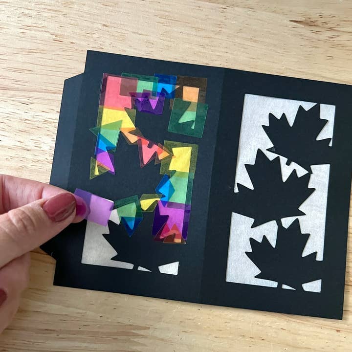 Calenlou Crafts - Wholesale DIY Craft Kit - Kids - Fall Leaf Lantern Craft Kit for Kids2