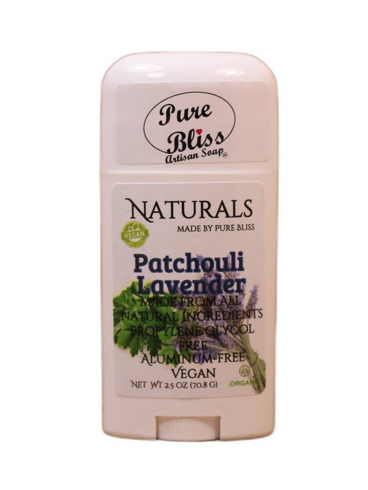 Patchouli Lavender Vegan Deodorant for wholesale by Pure Bliss