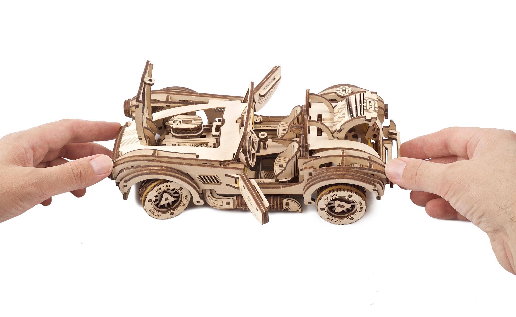 Ukidz LLC - Wholesale DIY Craft Kit - UGears Drift Cobra Racing Car -Wooden 3D Puzzles - DIY4