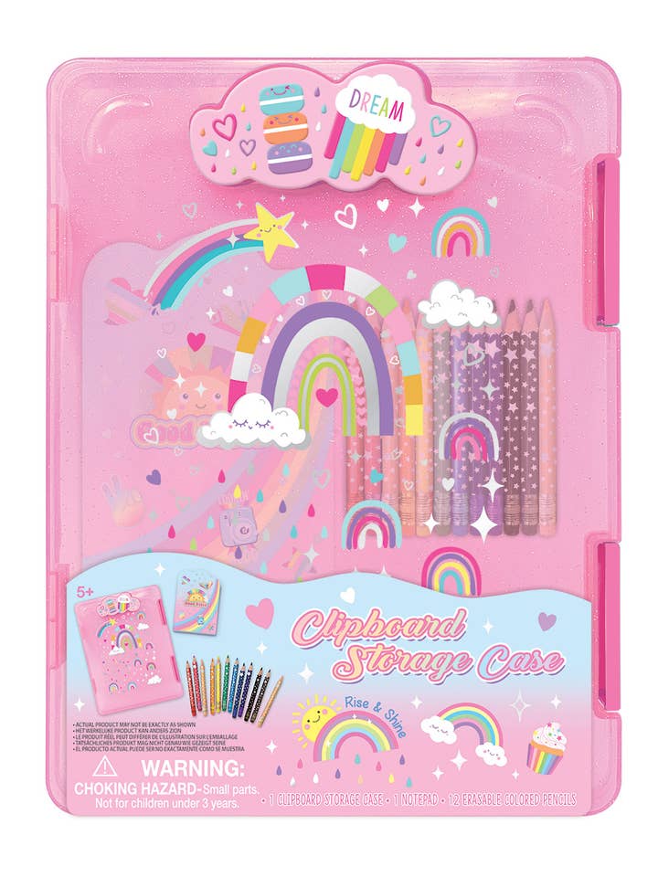 Clipboard Storage Case, Rainbow for wholesale by Hot Focus, Inc.