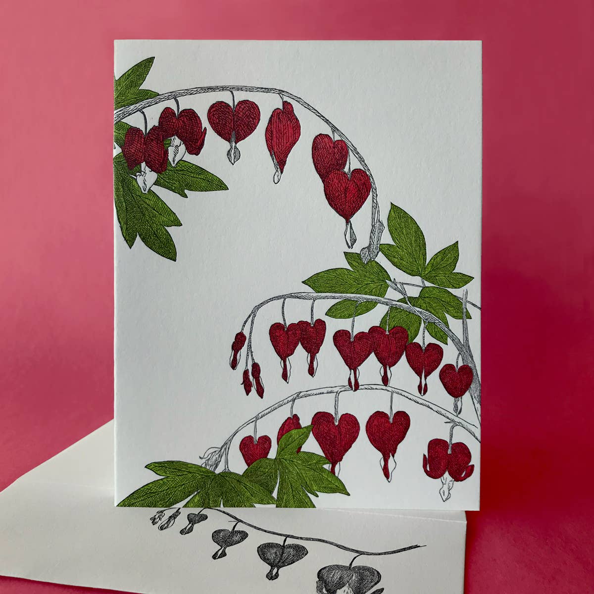 Painted Tongue Press - Wholesale Love Card - Bleeding Heart Love and Blank Note Card1