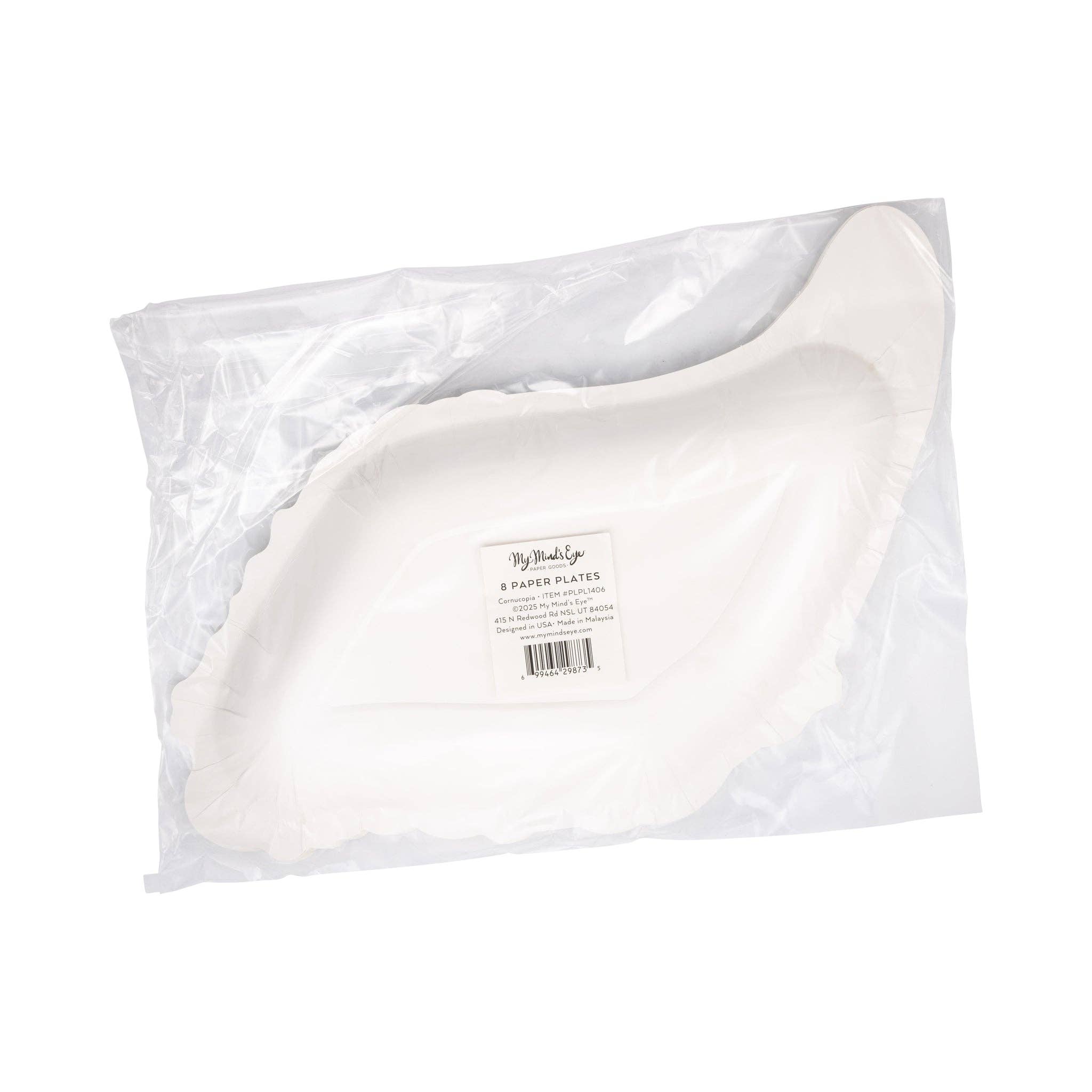 My Mind’s Eye - Wholesale Disposable Plate - PLPL1406 - Cornucopia Shaped Plate2