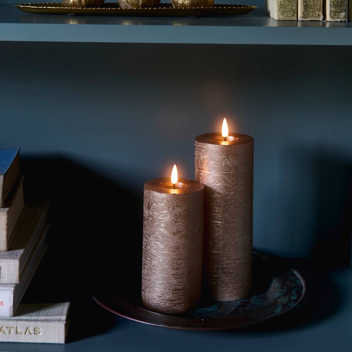 Lightstyle London - Venta al por mayor Vela sin llama - Vela metálica con luz LED blanca cálida3