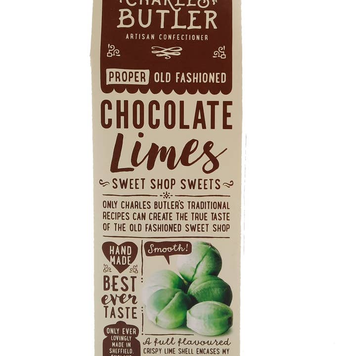 Charles Butler - Vendita all'ingrosso Dolci ricoperti di cioccolato - Charles Butler Cioccolato e lime 190g