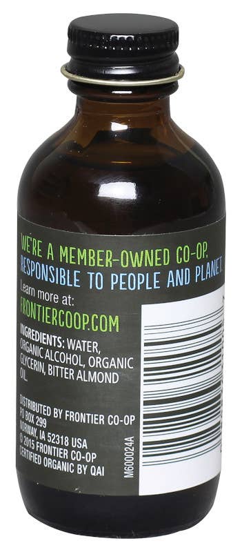 Frontier Co-op - Wholesale Vanilla/Fruit Extract - Frontier Co-op Organic Almond Extract, 2 fl oz3