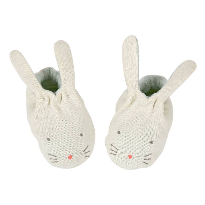 Mint Bunny Baby Booties for wholesale by Meri Meri
