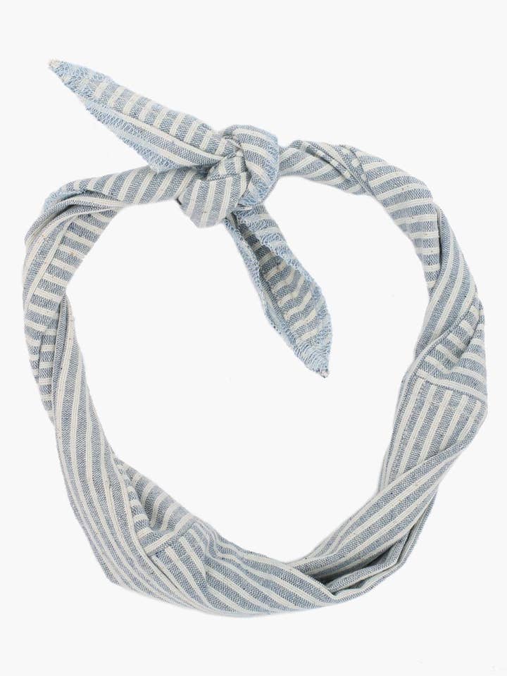 Denim Scrap Bandana for wholesale by New Market Goods