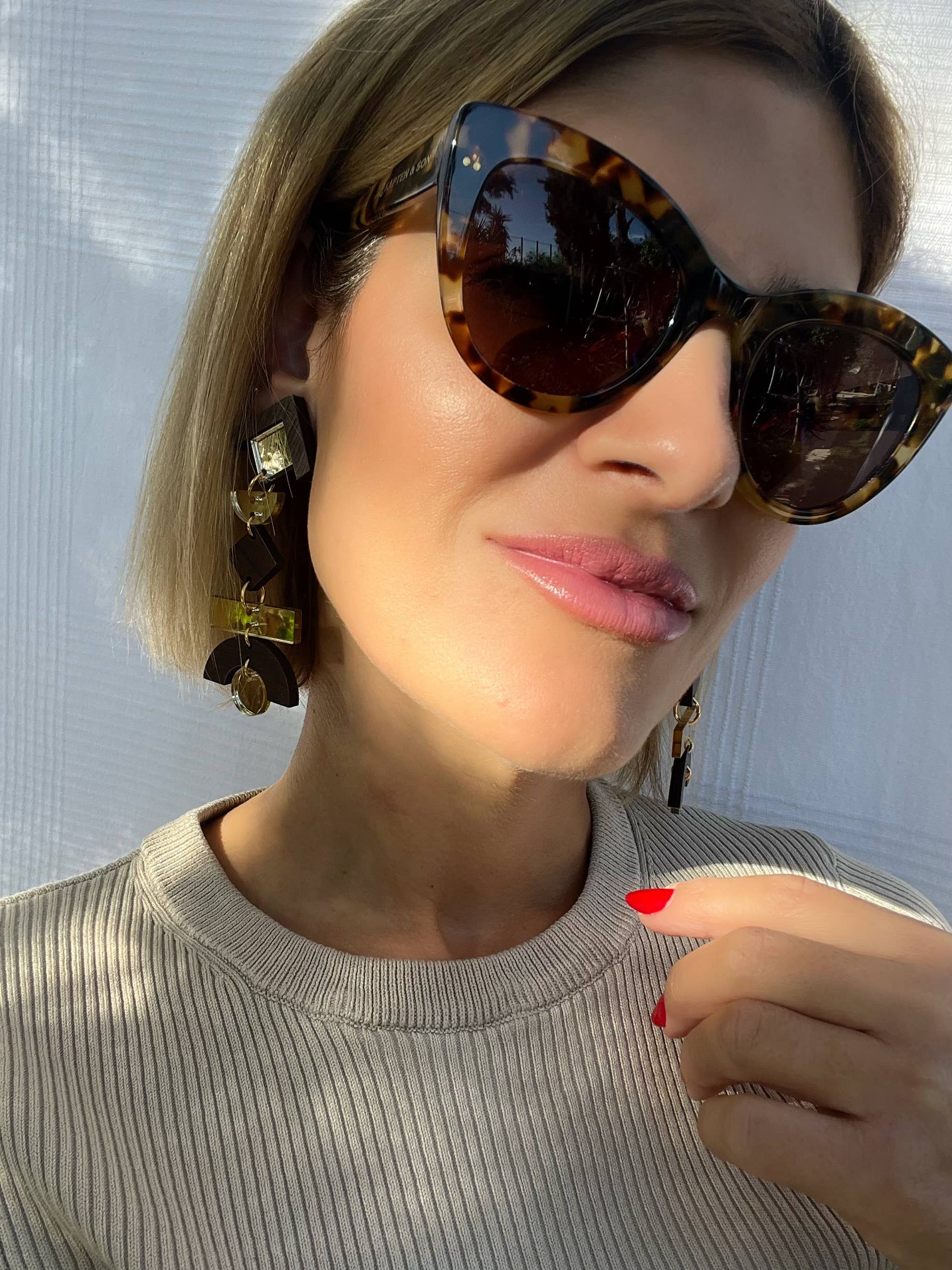 Christina Christi - Wholesale Dangle Earrings - Handmade Wooden Earrings Clip On, Dangle Earrings, Drop Earr4