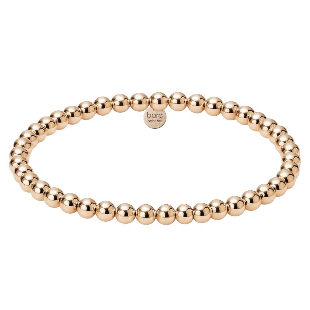 bara boheme - Wholesale Beaded Bracelet - Classic 4MM | Gold Filled Beaded Bracelet2