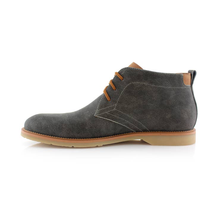 Grey Marvin Vegan Men's Chukka Boots with Memory Foam Insoles for wholesale on Faire