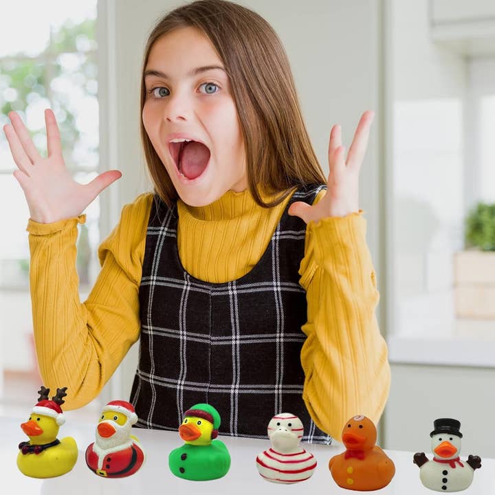 4E's Novelty - Wholesale Bath Toy - Baby - All Holidays Rubber Ducks in Bulk Pack of 42 - Includes Thanksgiving, Christmas, Valentines & More Rubber Duckies, Bath Toys for Kids Boys & Girls, Advent Gift, Jeep Ducking, Ducks for Each Season1