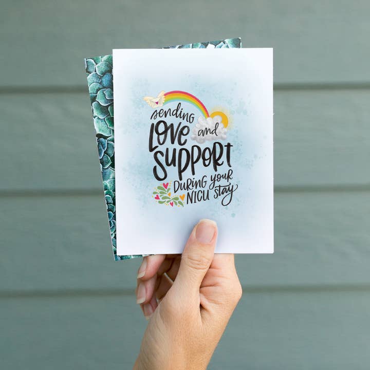 The Noble Paperie – Großhandel Babykarte – Love + Support | Inspirierende Unterstützungskarte für Neugeborene auf der NICU3
