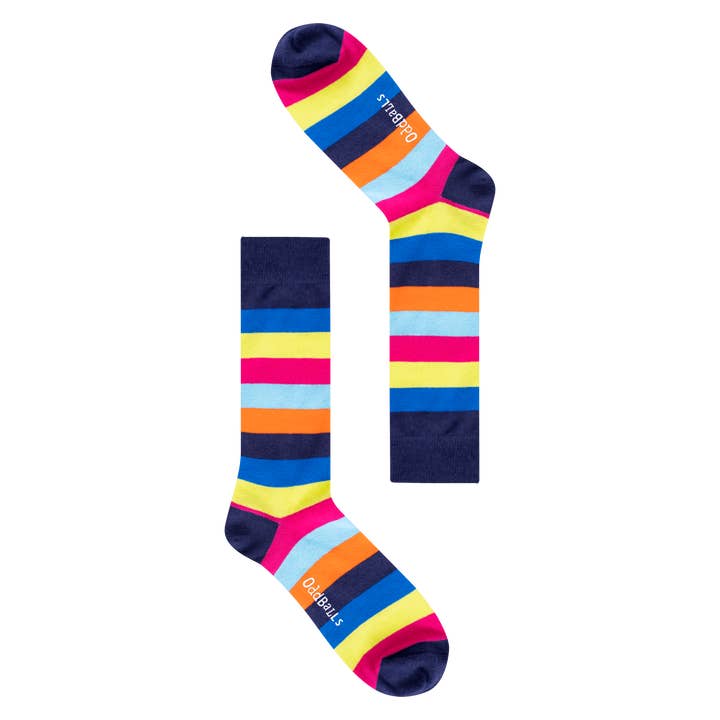 Orange Stripes - Socks for wholesale by OddBalls