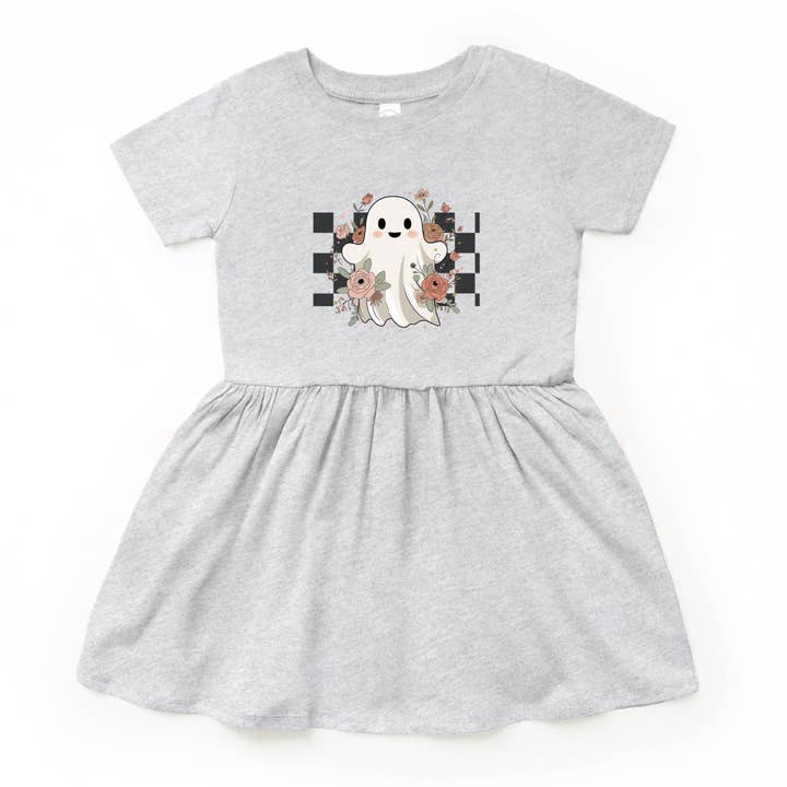 Ternet Spøgelsesrose - Børnekjole til småbørn og babyer for engroshandel hos The Juniper Shop Wholesale