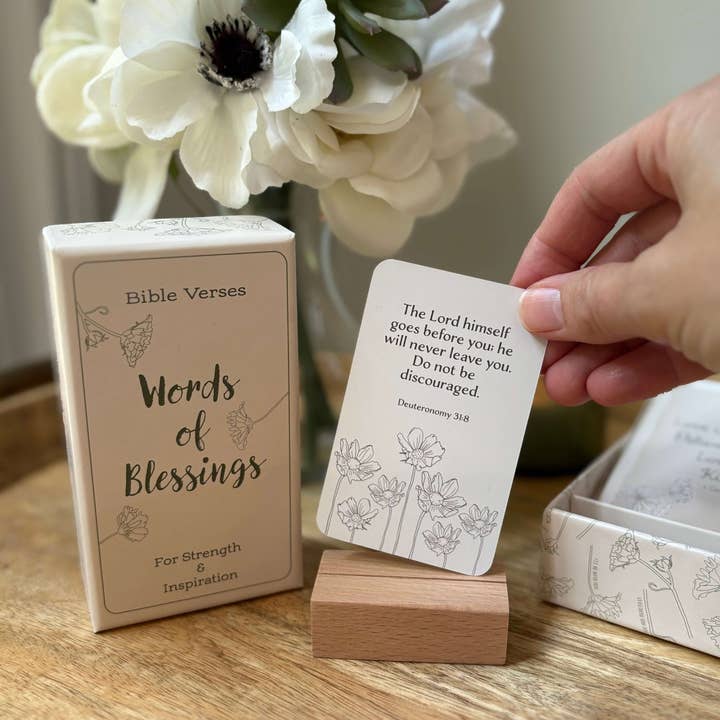 Sent Paper Co. - Wholesale Religious Card - Bible Verse Cards - Words of Blessings - Set of 60 Cards2