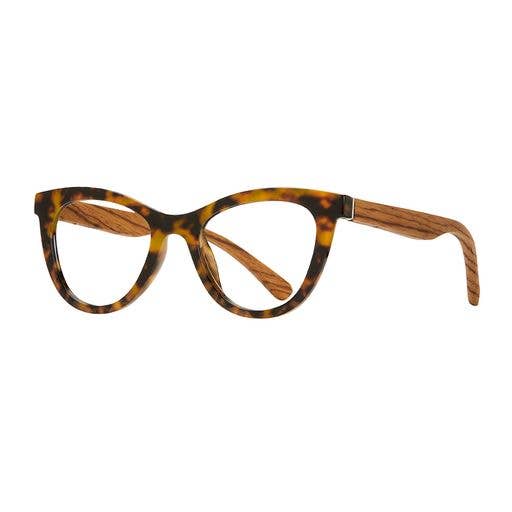 Blue Planet Eco-Eyewear - Wholesale Eyeglasses - Unisex - Isla - Walnut Tortoise / Eco-Sustainable + Blue Light Lens