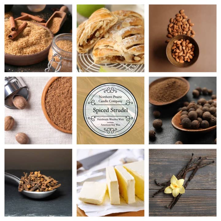 Spiced Strudel for wholesale by Northern Prairie Candle Company