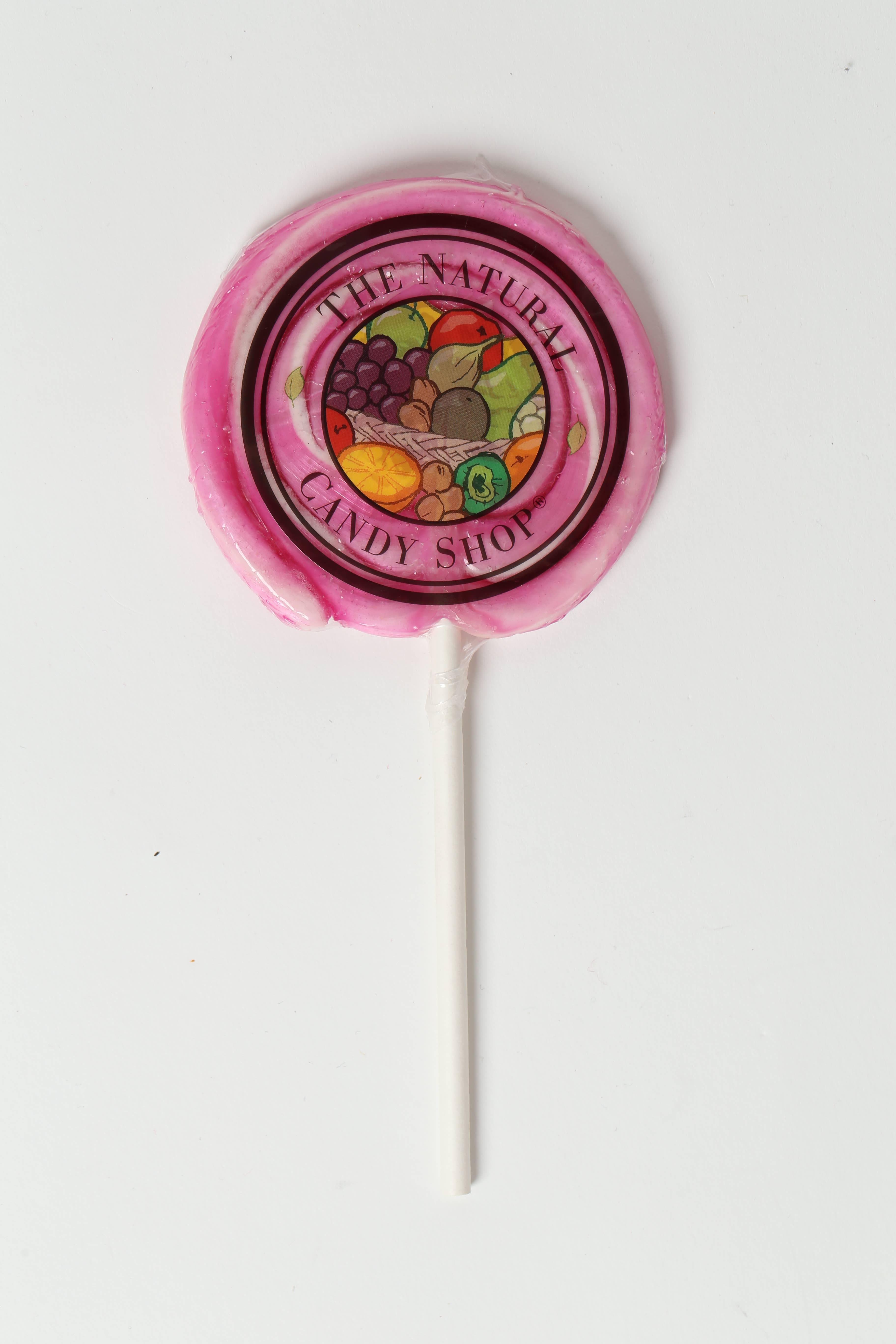 The Original Candy Company - Wholesale Lollipop - Natural strawberry twirl pop 85g0