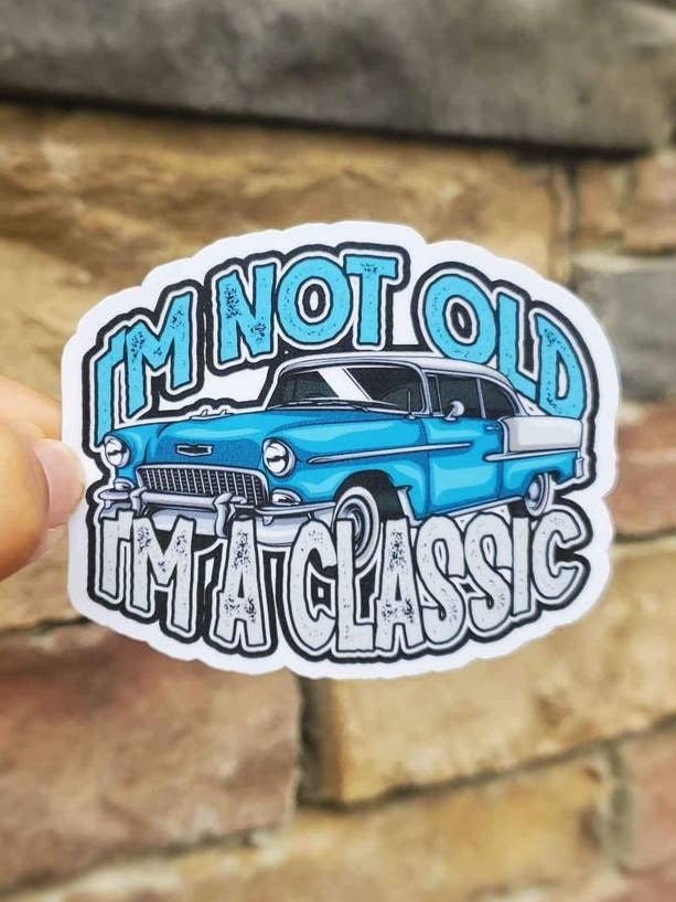 I'm Not Old, I'm A Classic Sticker | Funny Classic Car Sticker for wholesale by A Little Design Company