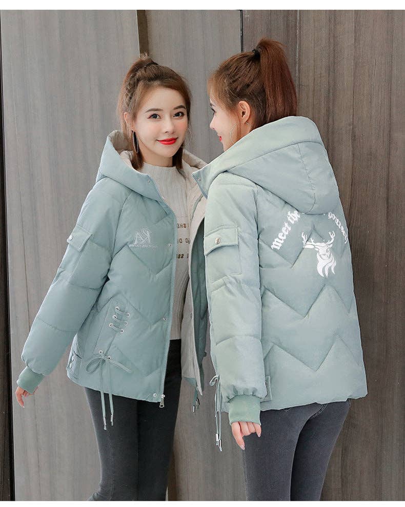Marayn - Wholesale Puffer Jacket - Women's - Chic 2025 Winter Puffer Jacket Korean Style Warm Loose #231