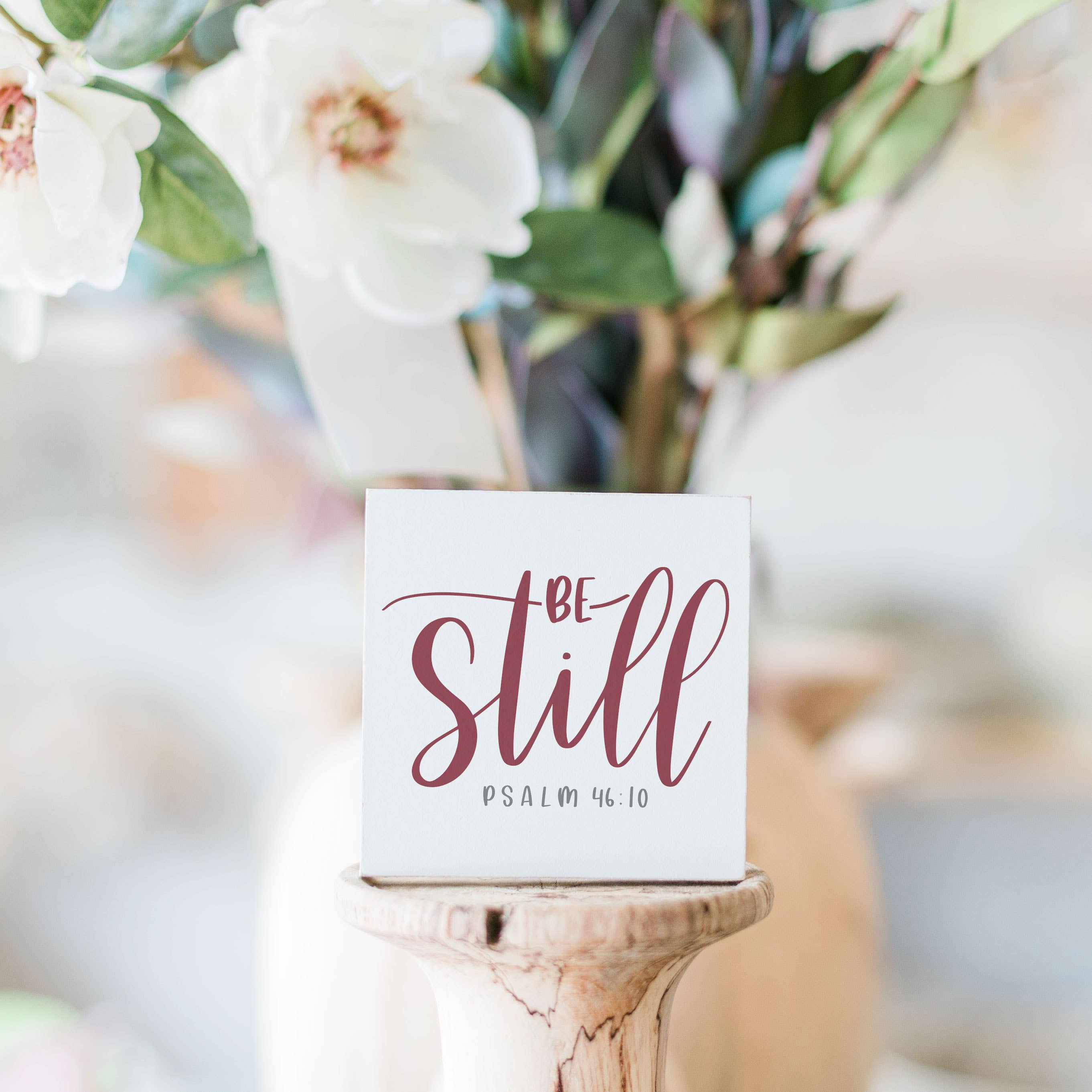 Clairmont & Co - Wholesale Sign - Faith Based Decor, Scripture Sign, Wood Sign, 3x3 Sign