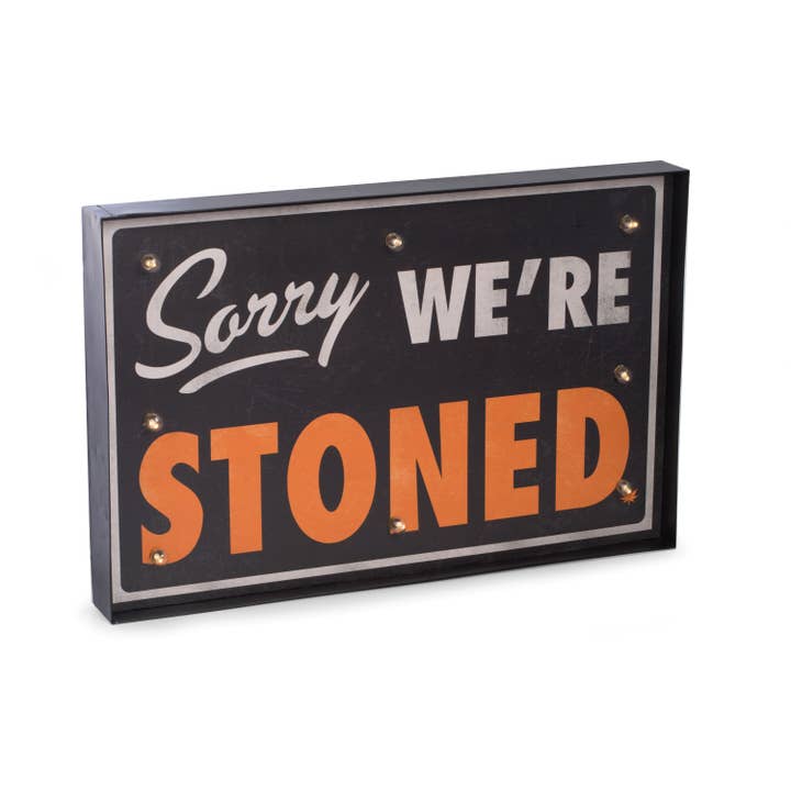 Sorry We're Stoned Wall Décor for wholesale by BeyBerk International