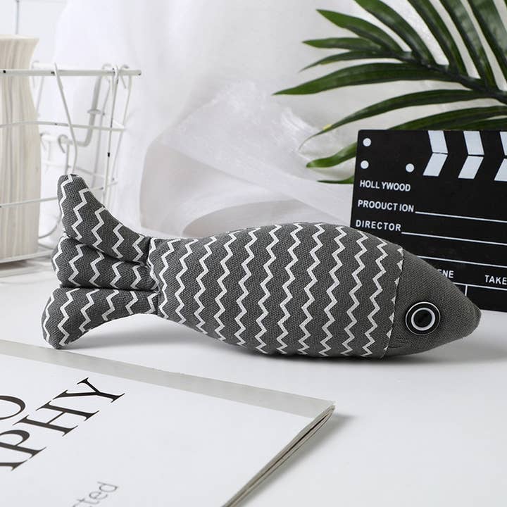 Toby Supply - Wholesale Pet Toy - Cat - Linen Catnip Fish Toy – Durable & Chew-Resistant_CWMM5399