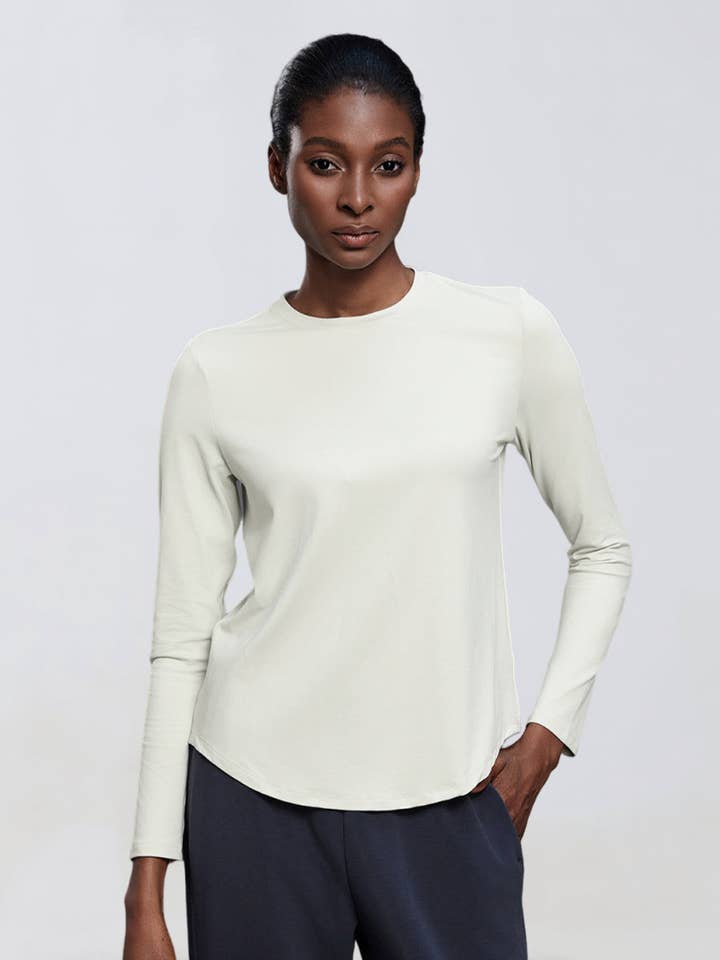 FlowEase Long-Sleeve Tee for wholesale by KIBRA