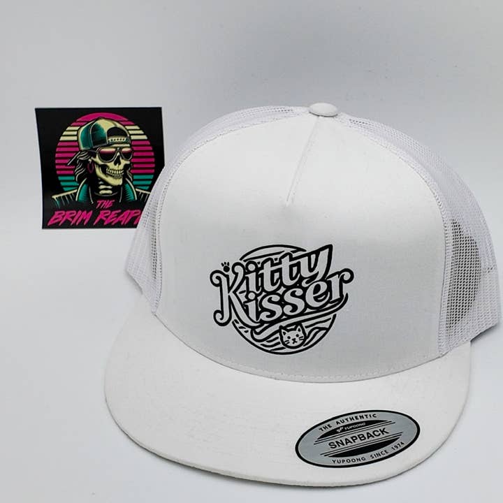 The Brim Reapers - Wholesale Trucker Hat - Men's - Kitty Kisser Hat | Men's Accessories Trucker Funny Comedy