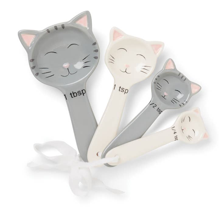 Fox Run Brands - Wholesale Measuring Spoon - Fox Run Cute Little Kittens Ceramic Measuring Spoon,Set of 5