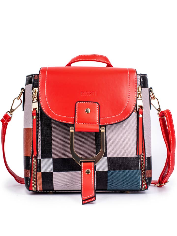 Dasti Mini Convertible Backpack Small Purse for Women, Red for wholesale by DASTI