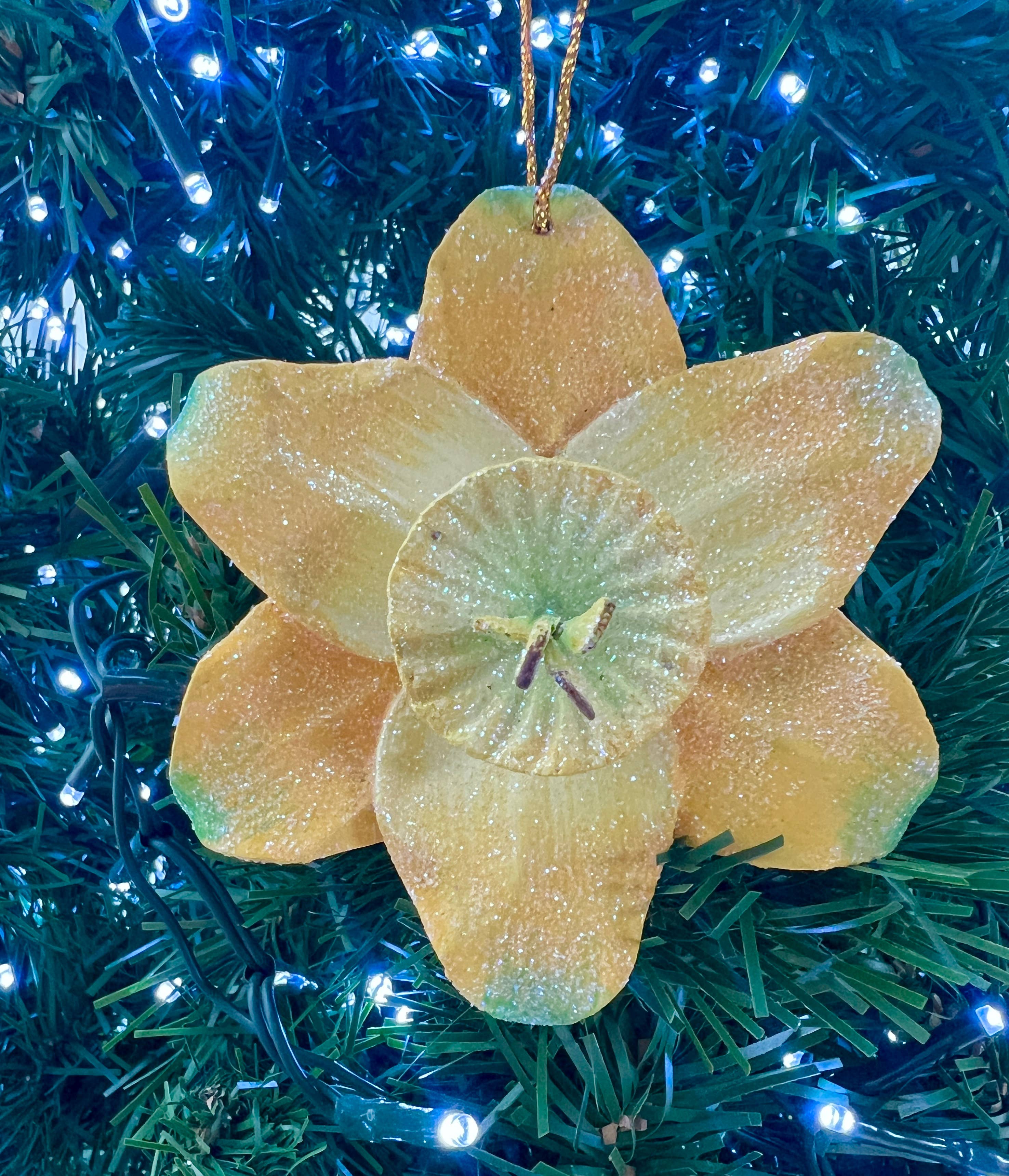 Erik & Mike - Wholesale Ornament - Christmas Flower Ornament Daffodil Yellow0