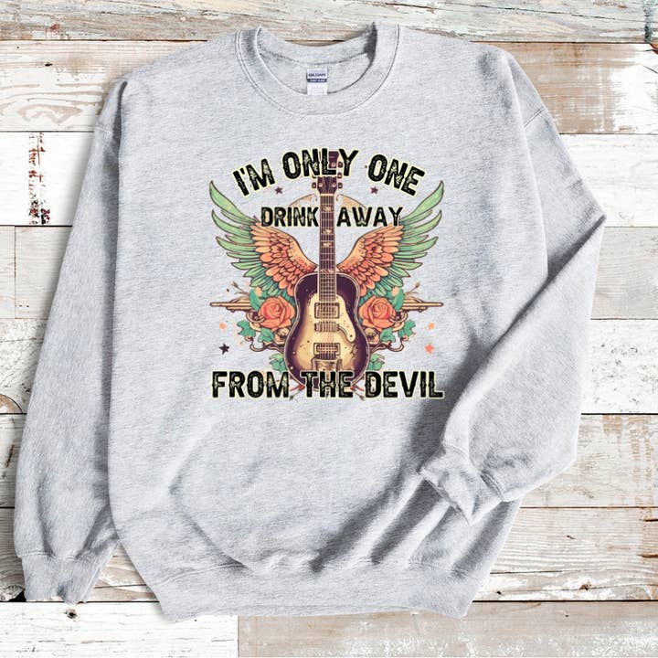 One shot away from the devil for wholesale by BackRoadsTshirtCo