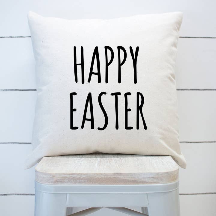Federa per cuscino Happy Easter - Decorazione per la casa per la vendita all'ingrosso da parte di Rising Tide Vintage