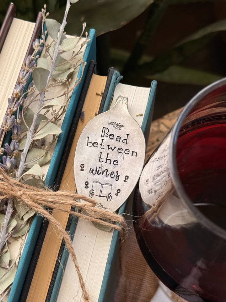 Read Between the Wines; spoon bookmark, sips and
Stories for wholesale by The WildSmith