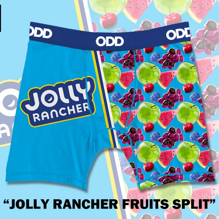 Jolly Rancher Fruit Split - Mens Boxer Briefs for wholesale by Odd Sox