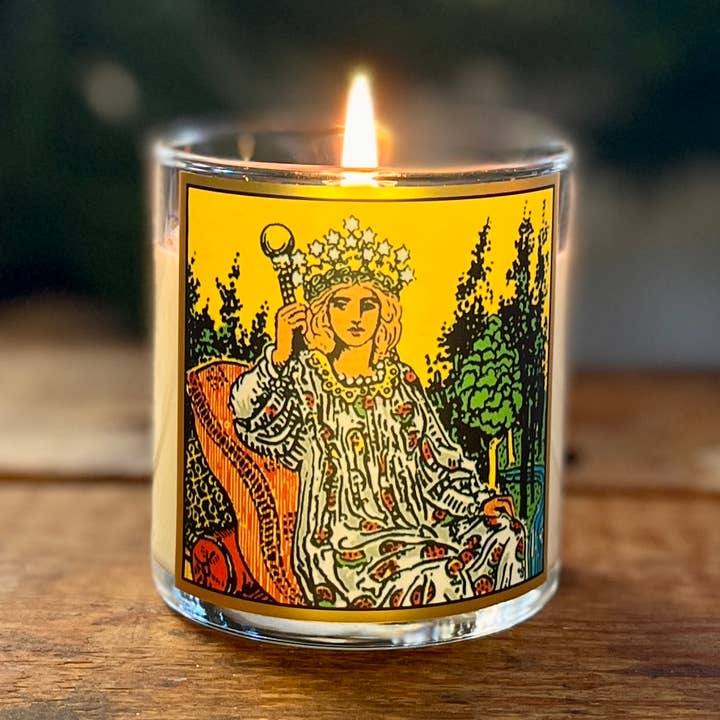 Magic Fairy Candles - Wholesale Jar/Filled Candle - 8.5oz Empress Tarot Candle0