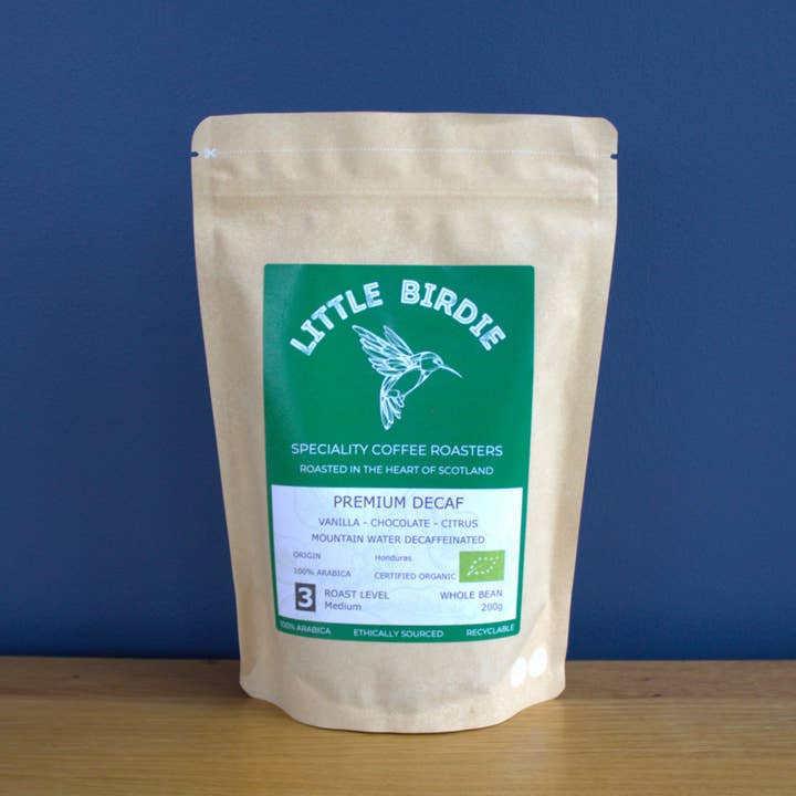 Premium Decaf Coffee for wholesale by Little Birdie