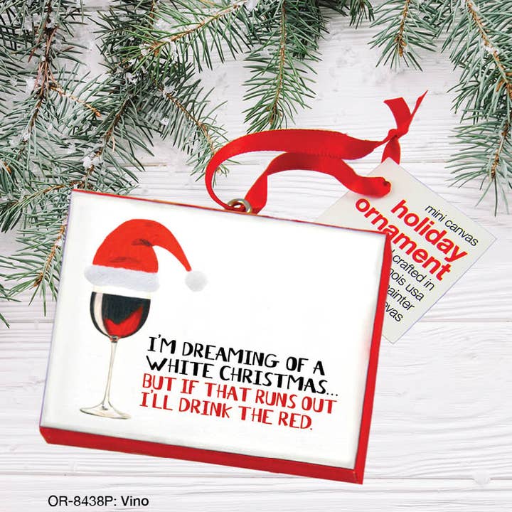 Vino, Ornament (OR-8438P) for wholesale by Printed Canvas