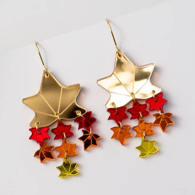 Autumn Leaf Dangles for wholesale by Little Geraldine