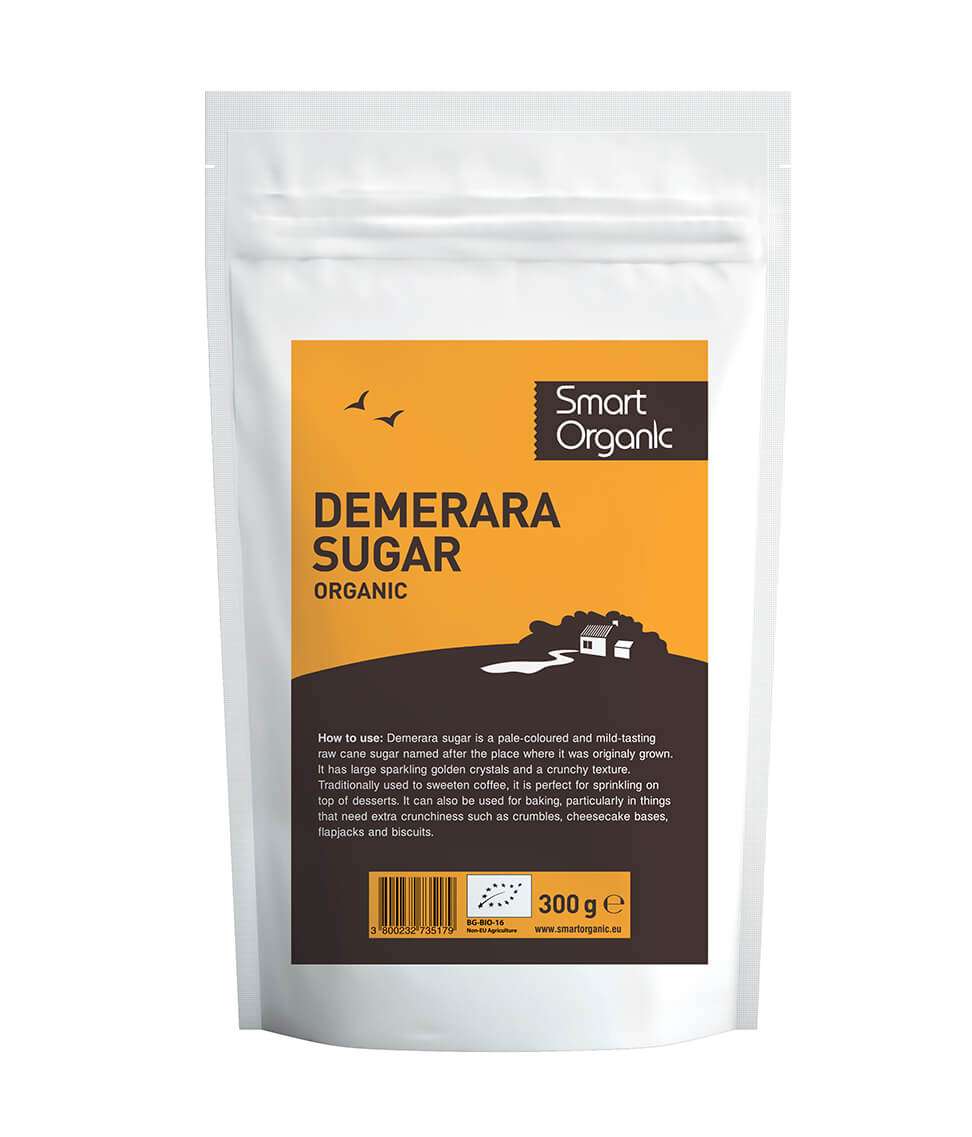 Smart Organic - Wholesale Sugar/Sweetener - Demerara Sugar, Bio, Smart Organic, 300g0