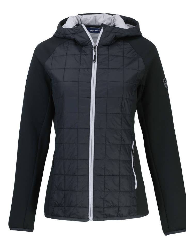 Cutter & Buck Rainier Eco Womens Full Zip Hybrid Jacket for wholesale by Cutter & Buck