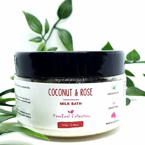 PureSoul Collection – wholesale Bath soak/milk – Coconut & Rose Milk Bath0